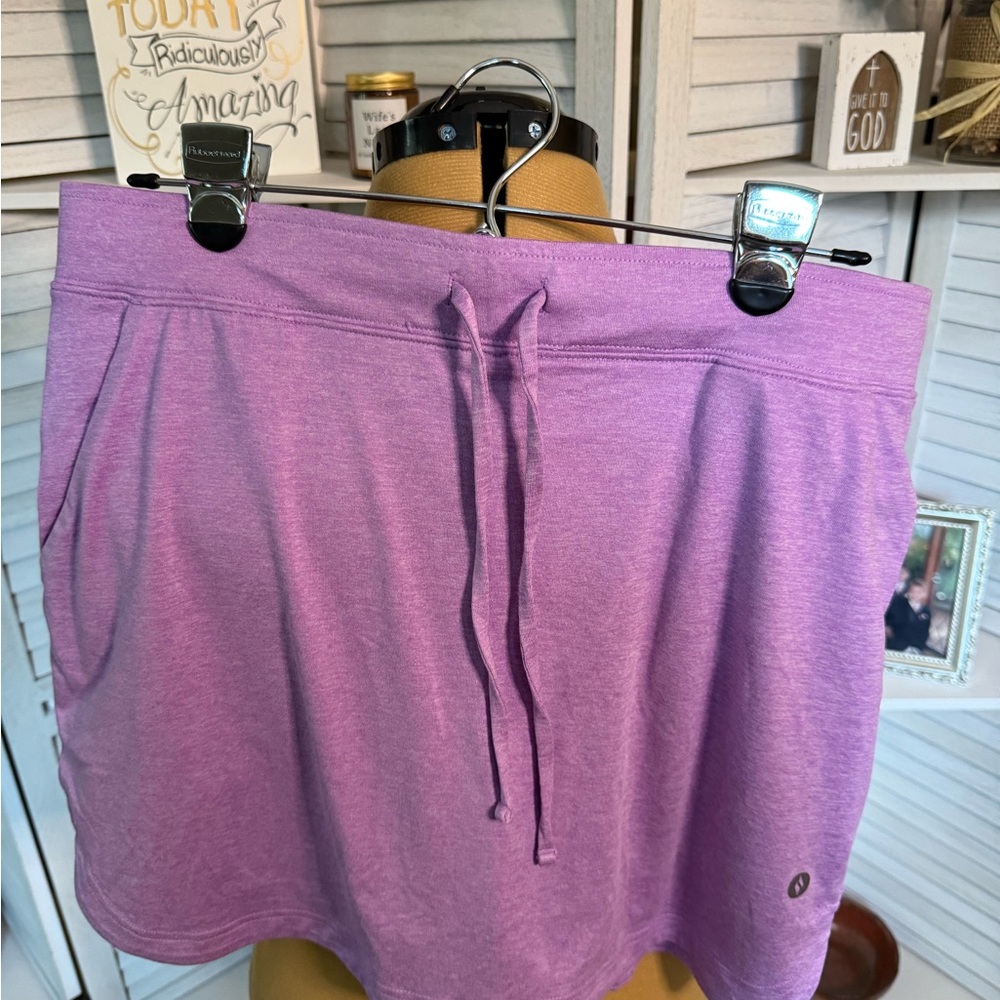 Skechers Purple Lavender Athletic Skirt Skort SZ L